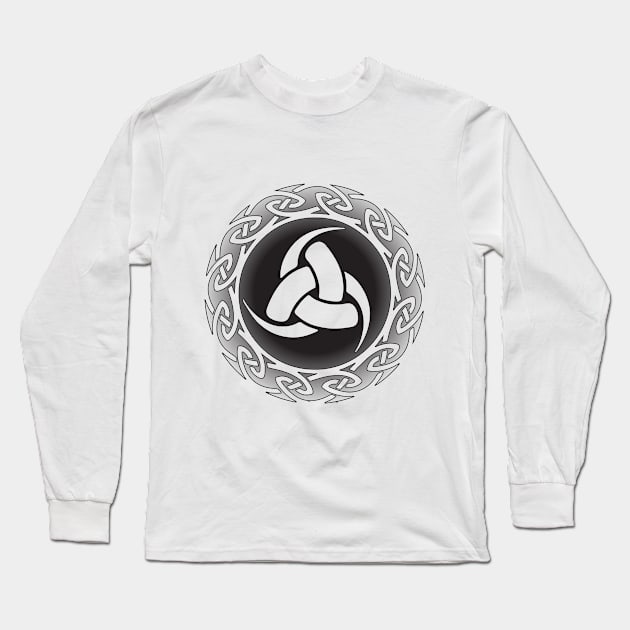 Triskele-Triple Horn of Odin Long Sleeve T-Shirt by In_Design_We_Trust